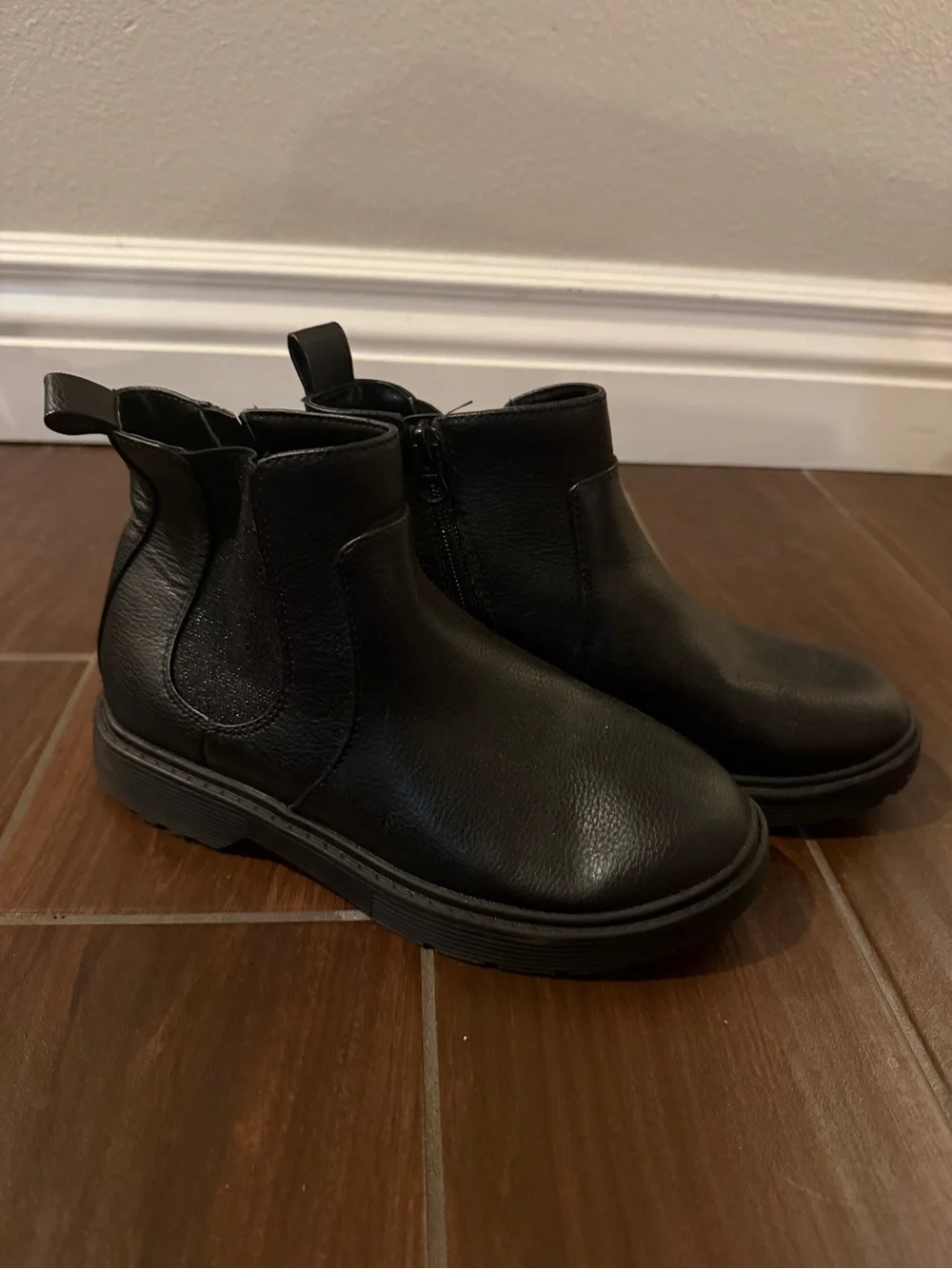 Cat & Jack Black Chelsea Kids Ankle Boots